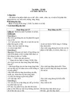 GIÁO ÁN MÔN TNXH LỚP 1 CẢ NĂM