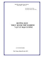 Hướng dẫn thực hành thí nghiệm vật lý đại cương