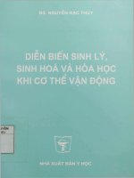 Diễn biến sinh lý, sinh hóa và hóa học khi cơ thể vận động