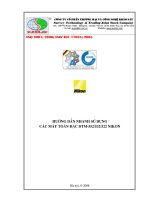 HƯỚNG DẪN NHANH SỬ DỤNG MÁY TOÀN ĐẠC DTM-552-532-522 NIKON