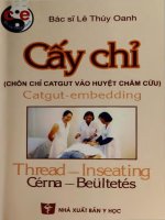 Cấy chỉ (chôn chỉ catgut vào huyệt châm cứu)