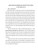 SKKN MỘT SỐ KINH NGHIỆM DẠY TRẺ KỸ NĂNG SỐNG