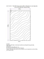 BÀI TẬP SỐ 3 - Tính khối lượng công tác đất san bằng khu vực xây dựng theo yêu cầu cân bằng khối lượng đào-đắp