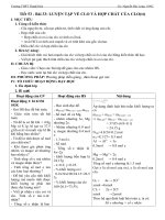 Giáo án Hóa học lớp 10 - Tiết 53 - Bài 33 LUYỆN TẬP VỀ CLO VÀ HỢP CHẤT CỦA CLO(tt)