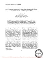 Bàn về tội buôn bán người trong dự thảo Luật sửa đổi, bổ sung một số điều của Bộ Luật hình sự năm 1999