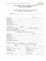 Đơn đề nghị xác nhận tình trạng tiền án dùng cho trường hợp ủy quyền