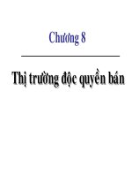 tài liệu ôn thi cao học kinh tế vĩ mô bài thị trường độc quyền bán