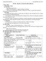 Giáo án Hóa học lớp 10 - Tiết 85 – Bài 50 CÂN BẰNG HÓA HỌC(2)