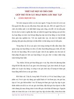 Sáng kiến kinh nghiệm Thiết kế một số trò chơi giúp trẻ tích cực hoạt động góc học tập