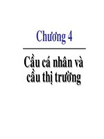 tài liệu ôn thi cao học kinh tế vĩ mô bài cầu cá nhân và cầu thị trường