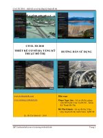 Civil3D2010-THIẾT KẾ CƠ SỞ HẠ TẦNG KỸ THUẬT ĐÔ THỊ