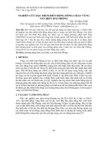 Nghiên Cứu Đặc Điểm Biến Động Dòng Chảy Vùng Ven Biển Hải Phòng -Research On Chareacteristics Variation Of Field Current In Hai Phong Coastal Area