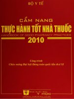 Cẩm nang thực hành tốt nhà thuốc