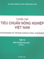 Tuyển tập tiêu chuẩn nông nghiệp Việt Nam-Tập 6 Tiêu chuẩn rau quả (Quyển 1)