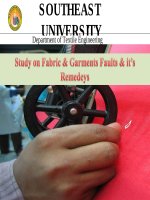 Fabric & Garments Faults & it’s Remedeys