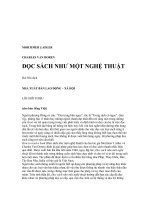 Đọc sách như một nghệ thuật (sách dịch)