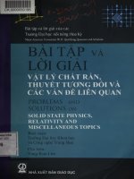 Bài tập và lời giải vật lý chất rắn, thuyết tương đối và các vấn đề liên quan