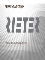 Rieter modern blow room line