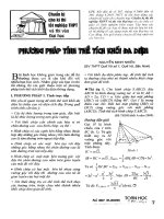 THỂ TÍCH HÌNH LĂNG TRỤ TÀI LIỆU BÀI GIẢNG