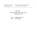 Giáo án Hóa học lớp 10 cả năm - TRƯỜNG THPT BA BỂ