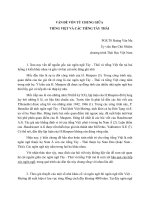 VẤN ĐỀ VỐN TỪ CHUNG GIỮA TIẾNG VIỆT VÀ CÁC TIẾNG TÀY THÁI