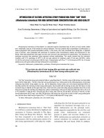 Optimization Of Factors Affecting Syrup Production From Sim Fruit (Rhodomyrtus Tomentosa) For High Anthocyanin Concentration And Good Quality