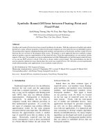 Symbolic Round-O Error between Floating-Point and Fixed-Point