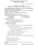 BIÊN BẢN NGHIỆM THU NỘI BỘ CÔNG VIỆC XÂY DỰNG ĐƯỜNG GIAO THÔNG TRÁNH LŨ