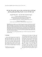 Dự báo kết quả học tập của học sinh dựa trên sự kết hợp phương pháp gần đúng Taylor và các mô hình xám