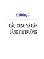 tài liệu ôn thi cao học kinh tế vĩ mô bài cung cầu và sự cân bằng thị trường
