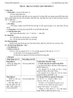 Giáo án Hóa học lớp 10 - Tiết 22 - Bài 14 LUYỆN TẬP CHƯƠNG 2