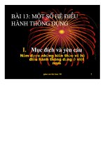 Bài giảng tin 12   một số hệ điều hành thông dụng