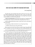 KHU VỰC HỌC MIỀN TÂY NAM BỘ VIỆT NAM