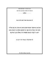 ỨNG  DỤNG THANG ĐO SERVPERF TRONG ĐÁNH GIÁ CHẤT LƯỢNG DỊCH VỤ QUẢN LÝ DỰ ÁN XÂY DỰNG TẠI CÔNG TY TNHH MACE VIỆT NAM.PDF