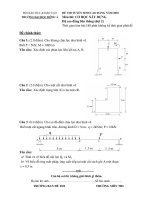 Đề thi cơ học xây dựng liên thông