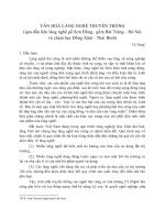 VĂN HOÁ LÀNG NGHỀ THUYỀN THỐNG (qua dẫn liệu làng nghề gỗ Sơn Đồng, gốm Bát Tràng - Hà Nội và chạm bạc Đồng Xâm - Thái Bình)