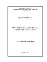 Phát triển du lịch văn hóa tại huyện Đông Triều