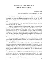 GƯỜI THÁI VỚI ĐẠO PHẬT Ở THÁI LAN QUA ỨNG XỬ VỚI NGƯỜI VIỆT