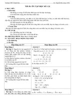 Giáo án Hóa học lớp 10 - Tiết 56 ÔN TẬP HỌC KÌ I (3)