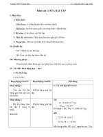 Giáo án Hóa học 10 -Tiết 1-Bám sát 1 SỬA BÀI TẬP