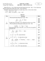 Giáo án Hóa học lớp 10 - TIẾT 15 KIỂM TRA 15 PHÚT HÓA 10 NÂNG CAO