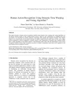 Human Action Recognition Using Dynamic Time Warping and Voting Algorithm(1)