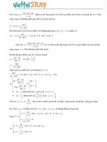 Các bài toán về tiếp tuyến - phần 3 - ViettelStudy