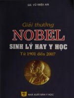 Giải thưởng Nobel sinh lý hay y học từ 1901 đến 2007