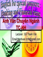 slide bài giảng anh văn chuyên ngàng tài chính ngân hàng unit (1)