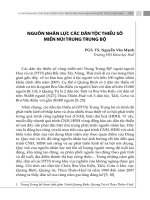 NGUỒN NHÂN LỰC CÁC DÂN TỘC THIỂU SỐ MIỀN NÚI TRUNG TRUNG BỘ