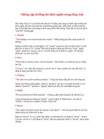 Những cặp từ sinh đôi trong tiếng anh