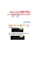 CÁC LOẠI DIỆN TÍCH VÀ Ý NGHĨA TRONG NOVA TDN