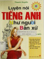 Luyện nói tiếng Anh như người bản xứ