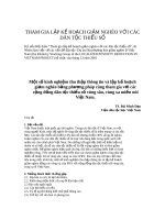 Tham gia lập kế hoạch giảm nghèo với các dân tộc thiểu số